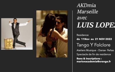 Résidence Tango et Folklore avec Luis Lopez