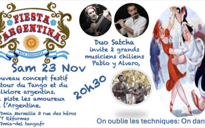 FIESTA ARGENTINE con Tango-Folklore y el duo SATCHA