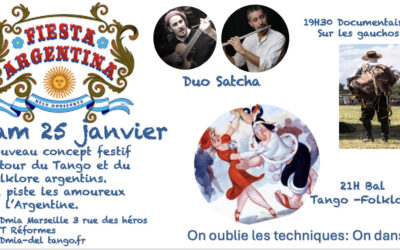FIESTA ARGENTINE con Tango-Folklore y el duo SATCHA